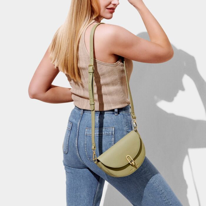 Katie Loxton Quinn Mini Saddle Bag - Olive